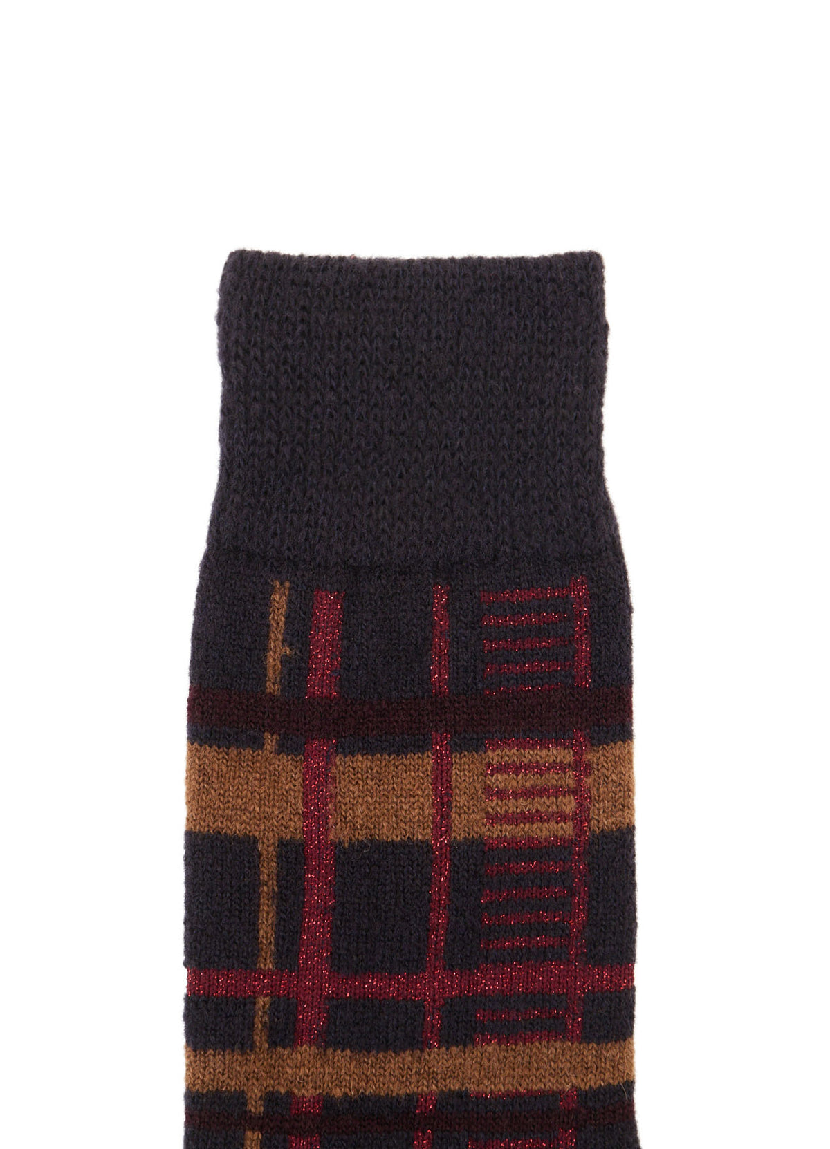 PLAID JACQUARD SOCKS