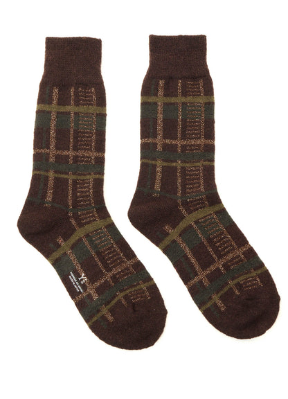 PLAID JACQUARD SOCKS