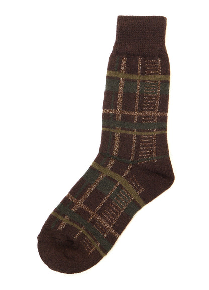 PLAID JACQUARD SOCKS