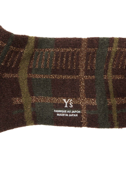 PLAID JACQUARD SOCKS