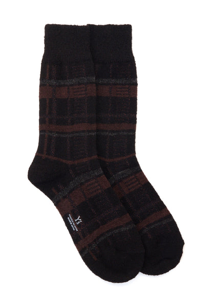 PLAID JACQUARD SOCKS
