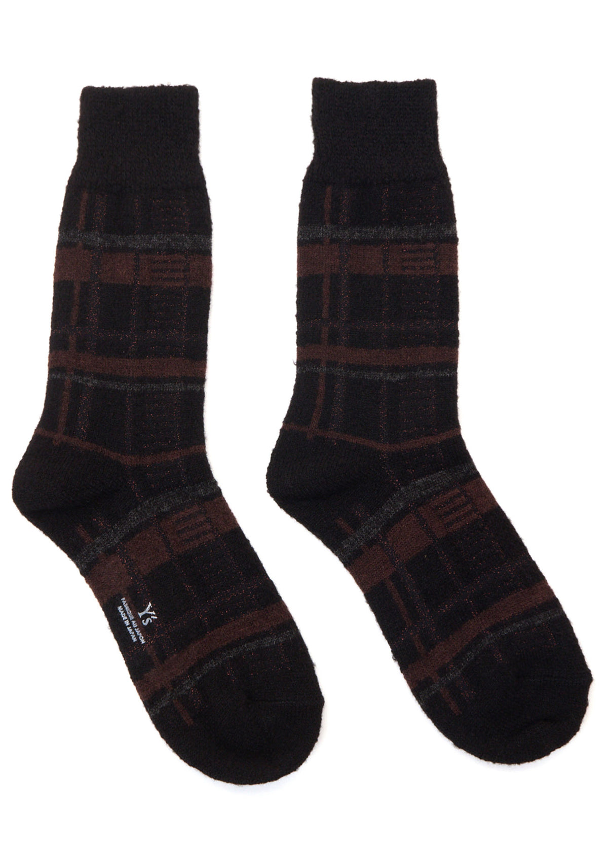 PLAID JACQUARD SOCKS