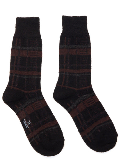 PLAID JACQUARD SOCKS