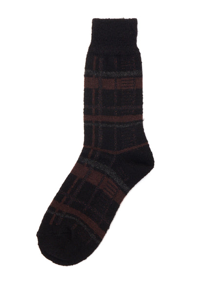 PLAID JACQUARD SOCKS