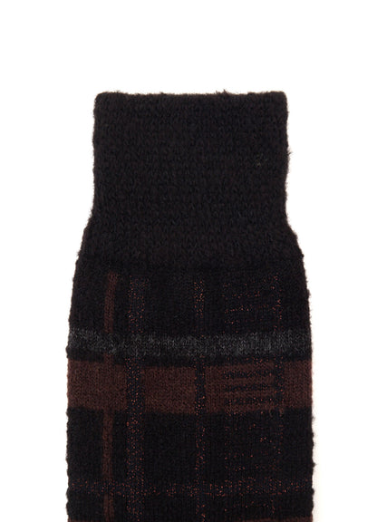 PLAID JACQUARD SOCKS