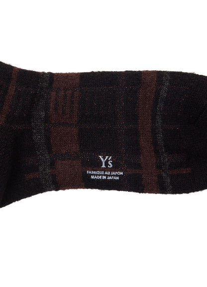 PLAID JACQUARD SOCKS