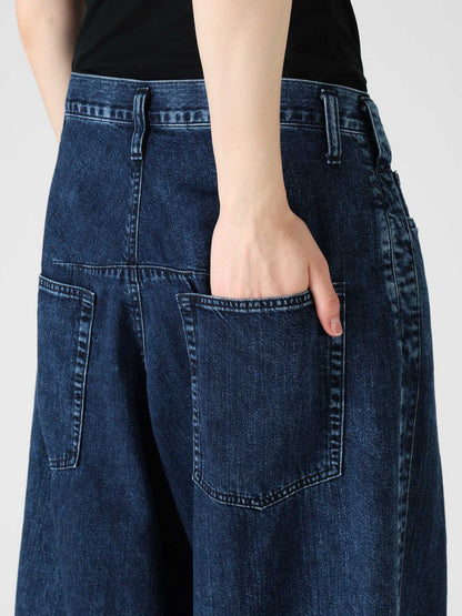 8OZ DENIM CHEMICAL WASH SIDE BRAID PANTS