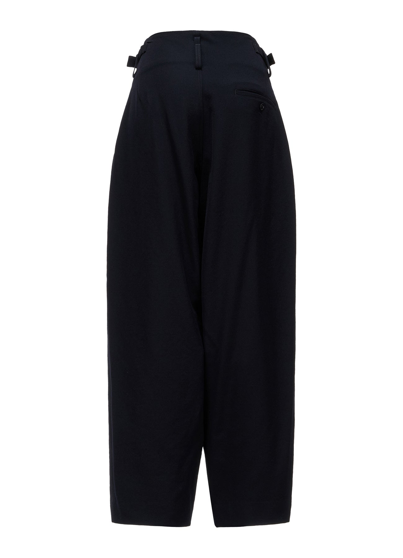 WOOL GABARDINE 2-TUCK WIDE PANTS