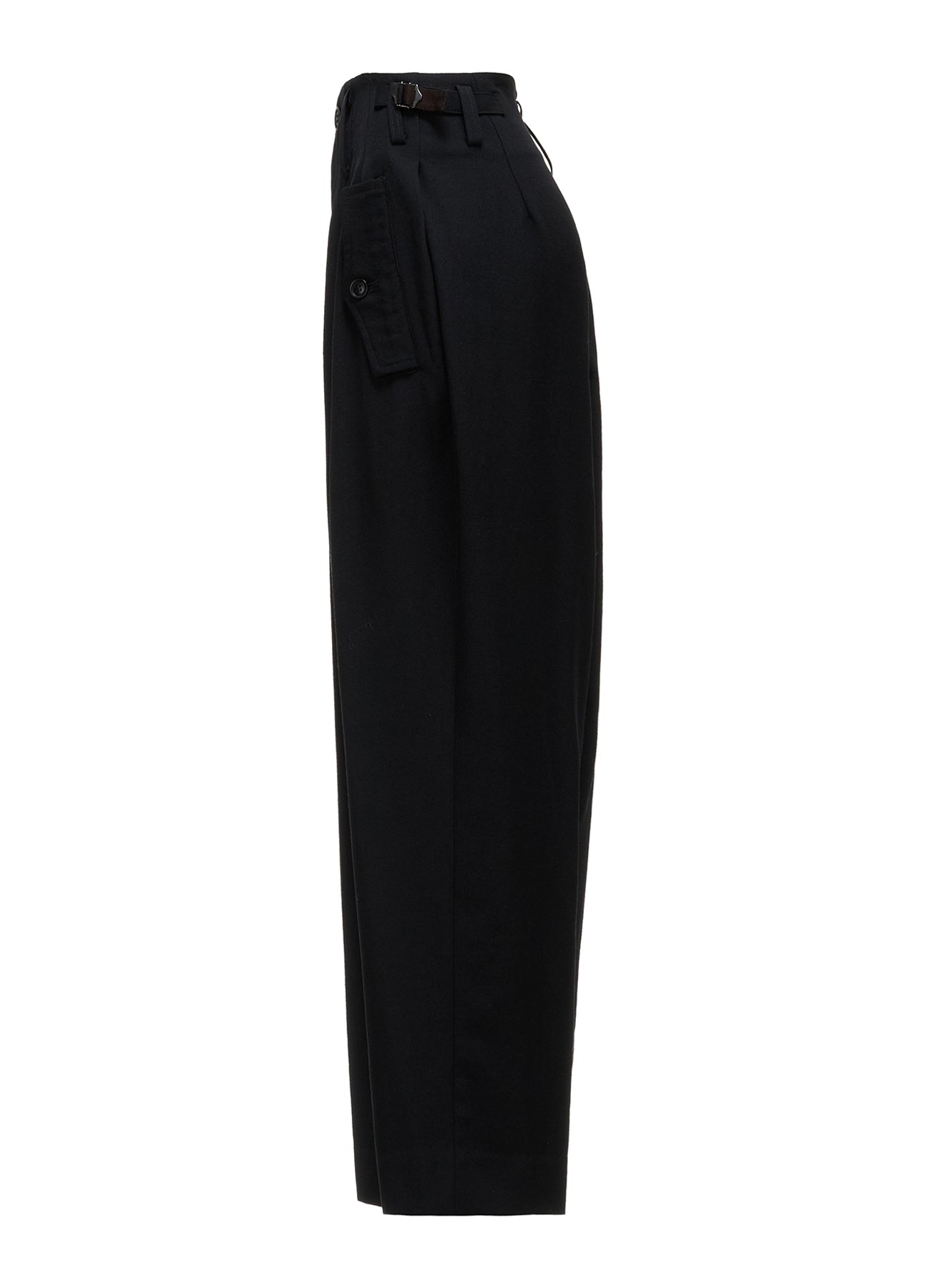 WOOL GABARDINE 2-TUCK WIDE PANTS – THE SHOP YOHJI YAMAMOTO