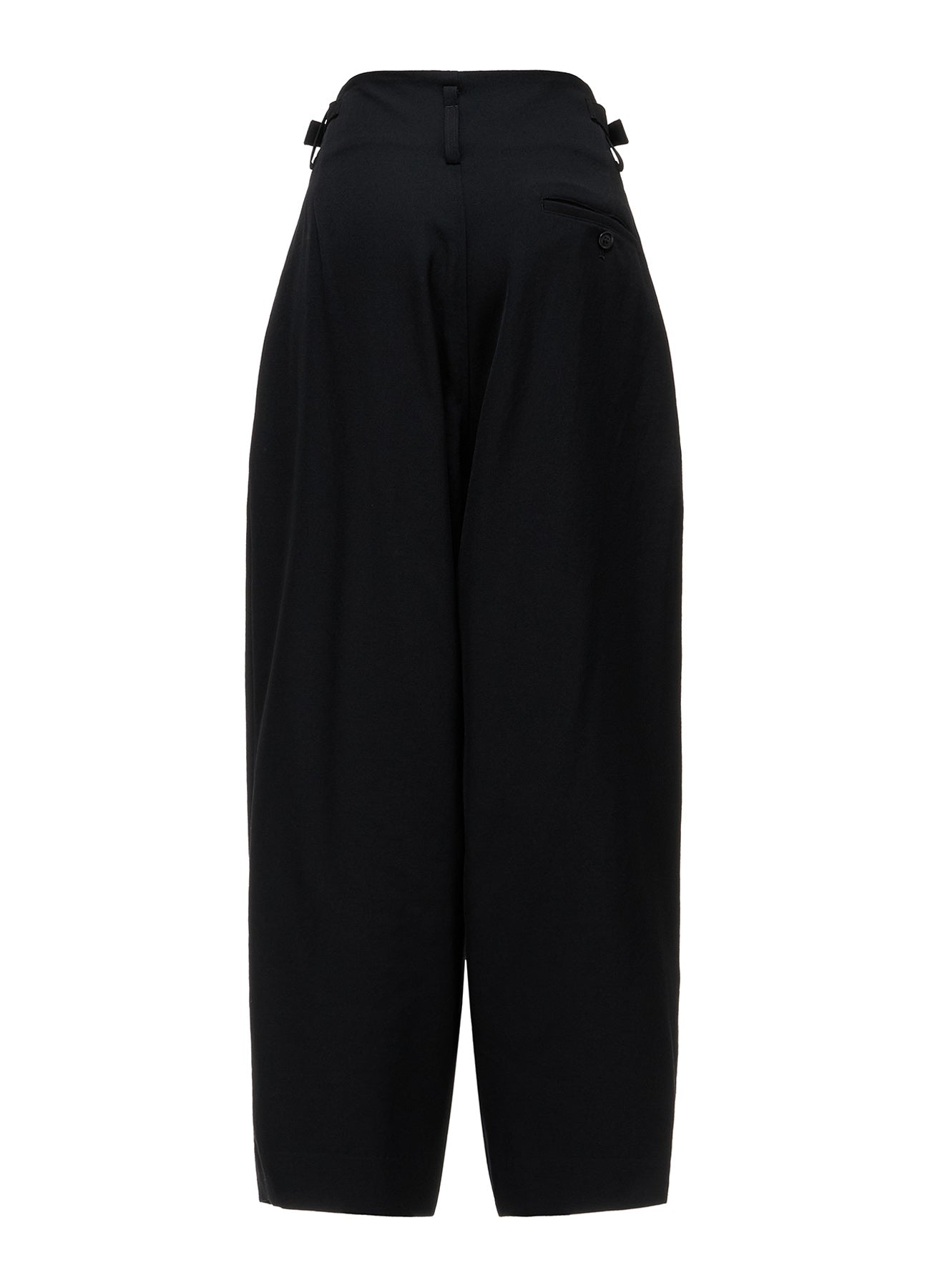 WOOL GABARDINE 2-TUCK WIDE PANTS