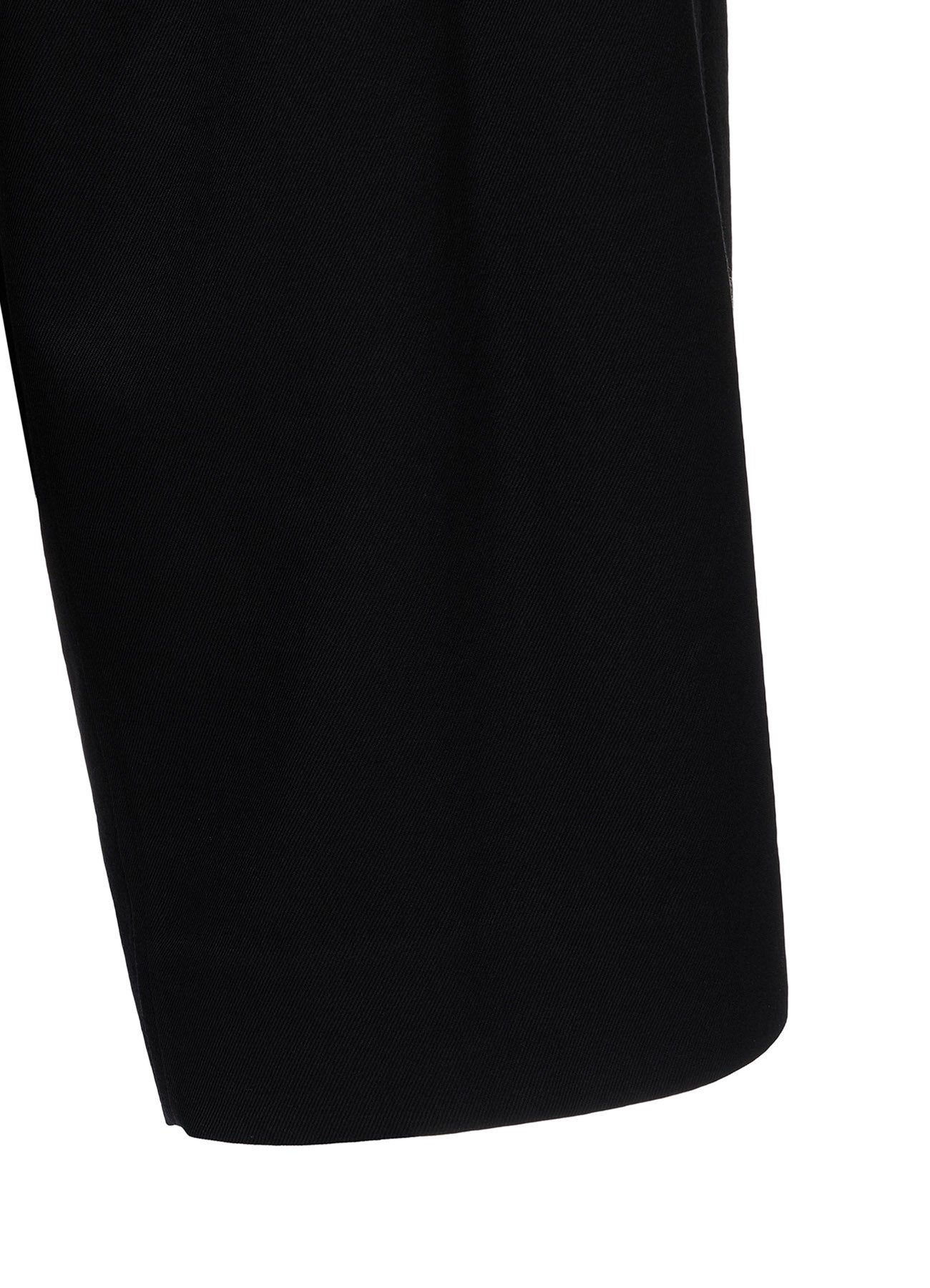 WOOL GABARDINE 2-TUCK WIDE PANTS