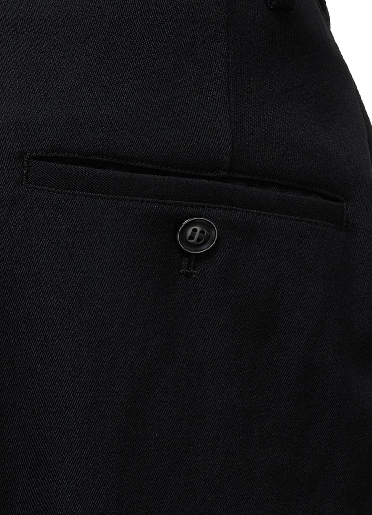 WOOL GABARDINE 2-TUCK WIDE PANTS