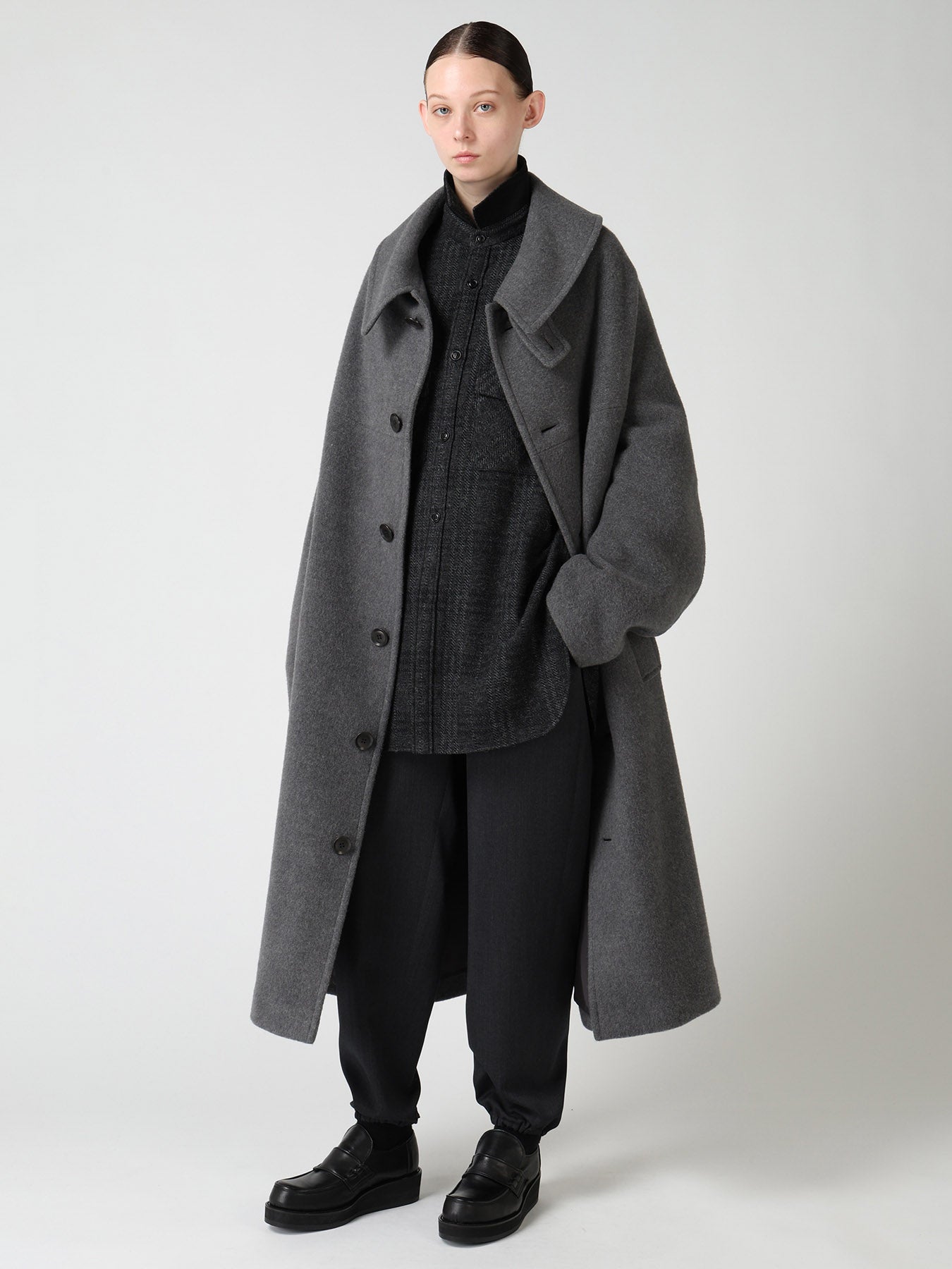WOOL GABARDINE JOGGER PANTS