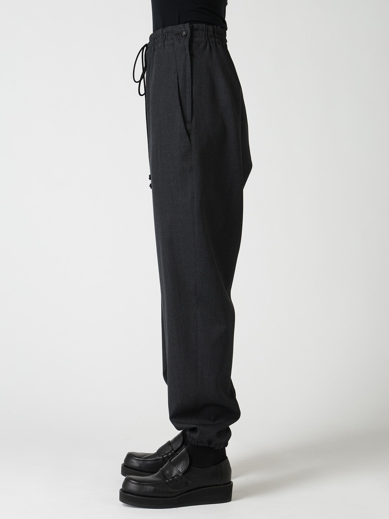 WOOL GABARDINE JOGGER PANTS