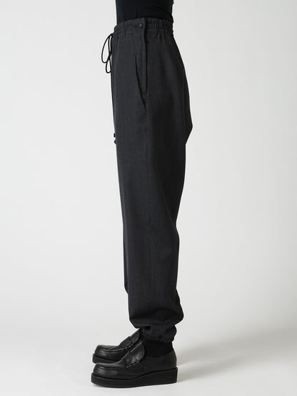WOOL GABARDINE JOGGER PANTS