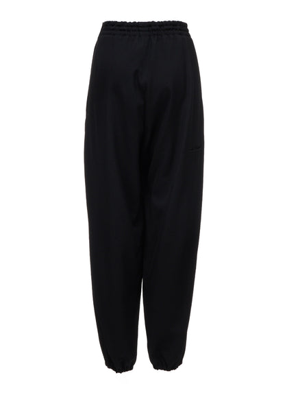 WOOL GABARDINE JOGGER PANTS