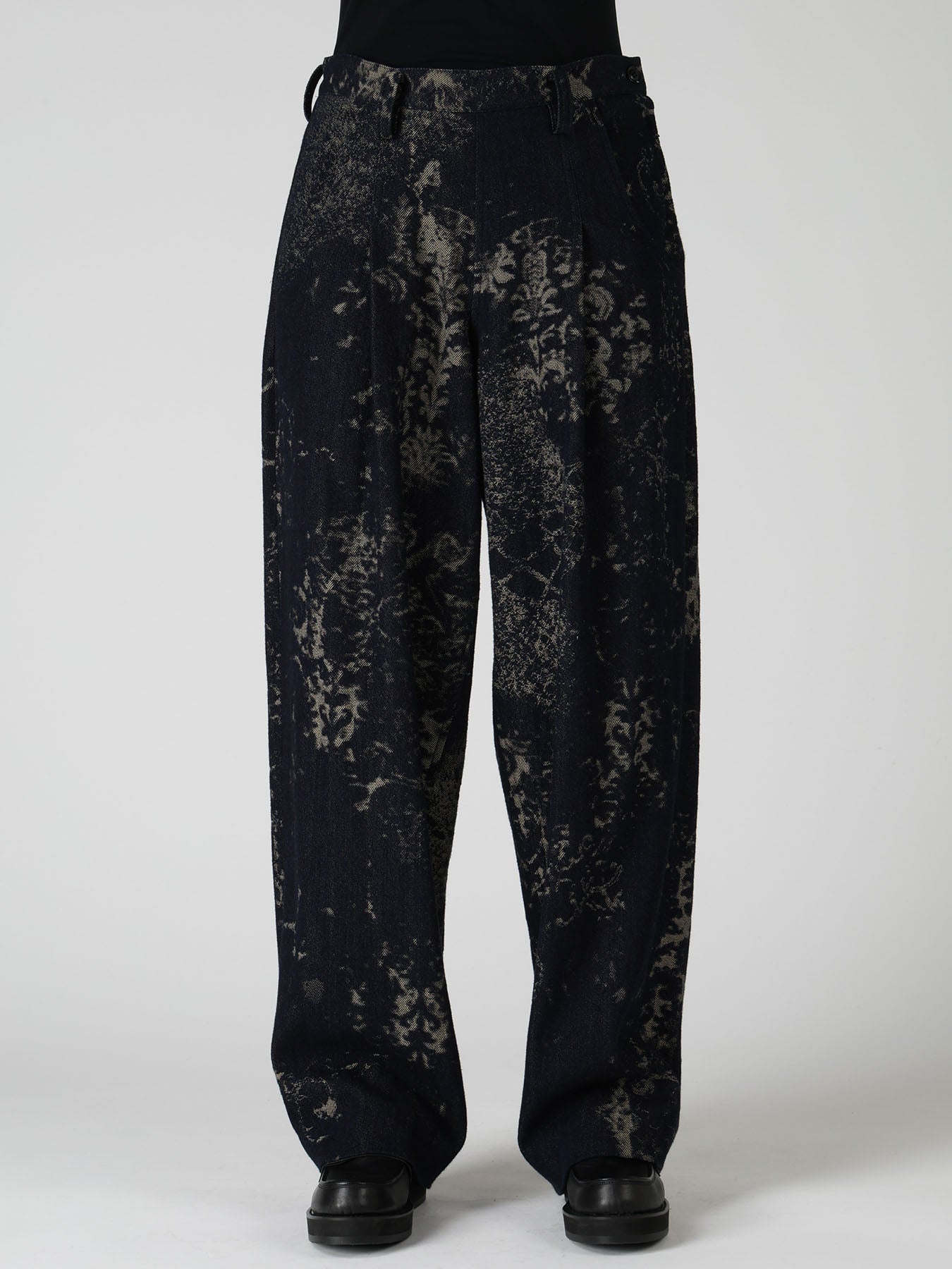 パンツ Yohji Yamamoto POUR HOMME Pants Jacquard DENIM JACQUARD SIDE OPEN PANTS – THE SHOP YOHJI YAMAMOTO