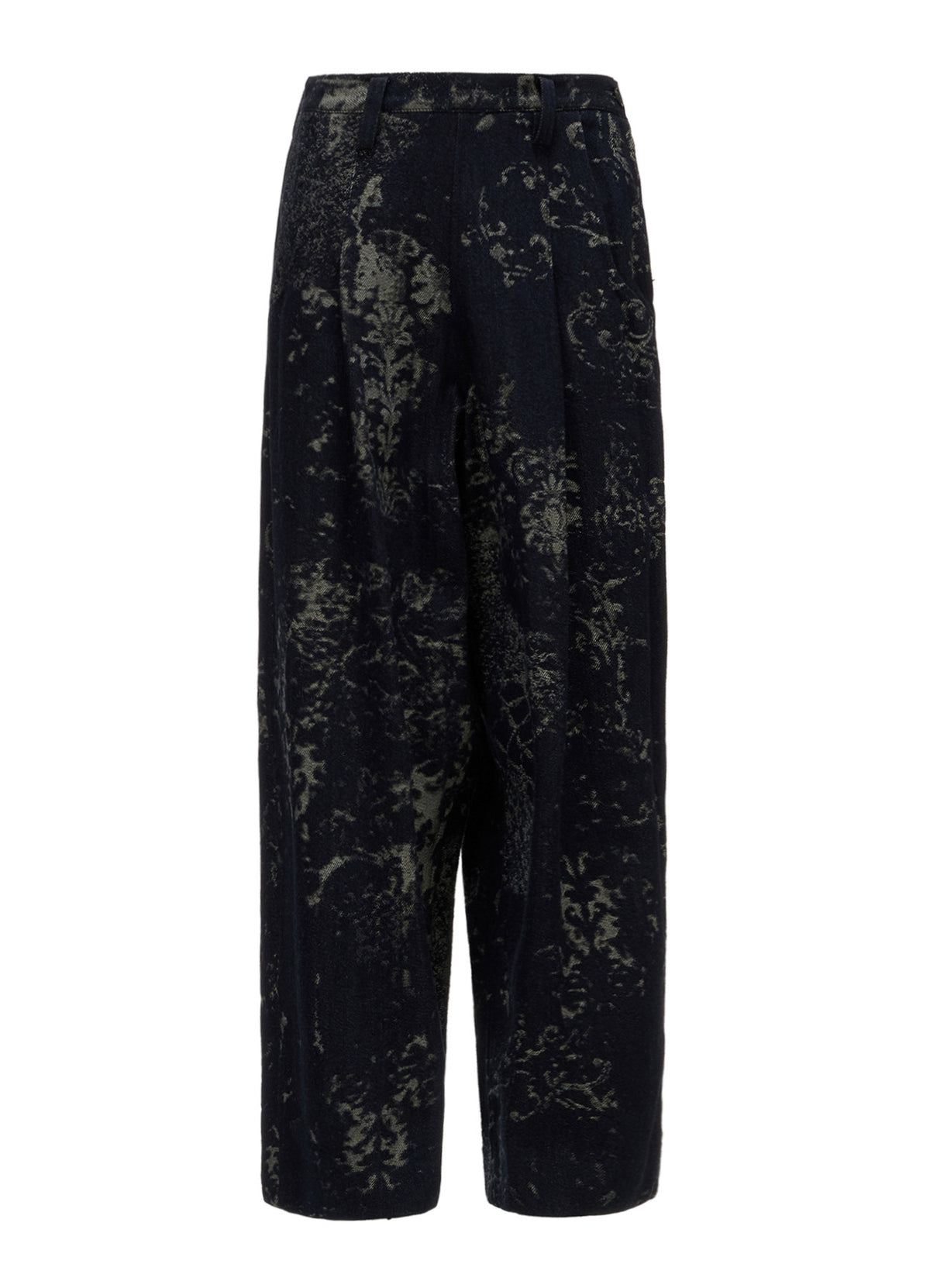 DENIM JACQUARD SIDE OPEN PANTS