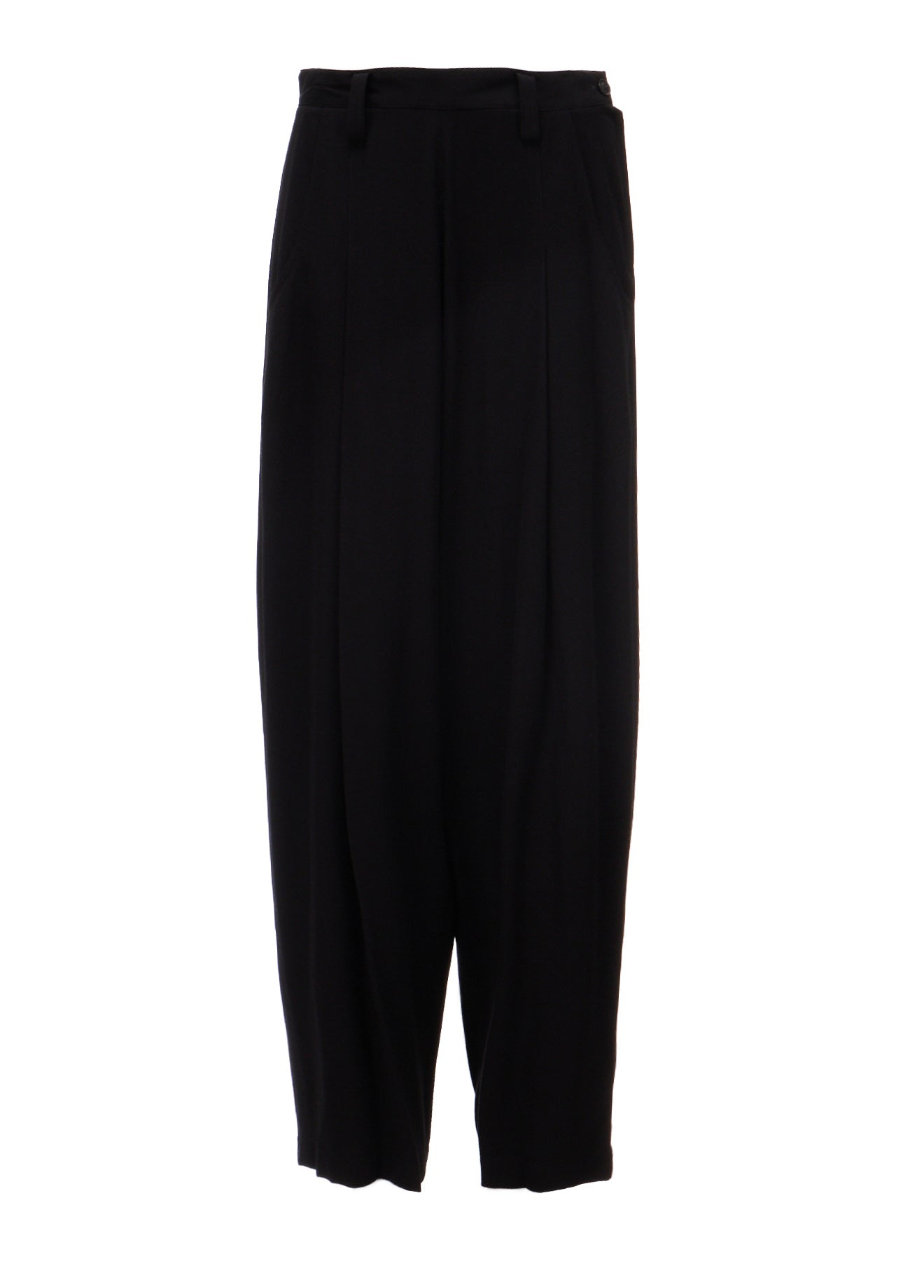 VISCOSE/TRIACETATE BLEND FRONT TUCK SIDE OPEN PANTS – THE SHOP