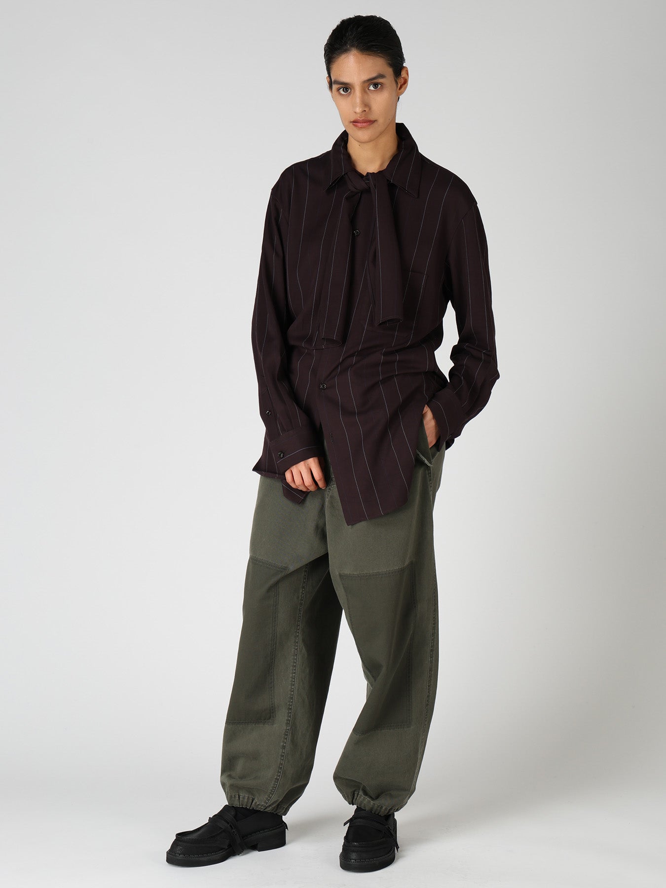COTTON CHINO CLOTH STRING PANTS – THE SHOP YOHJI YAMAMOTO