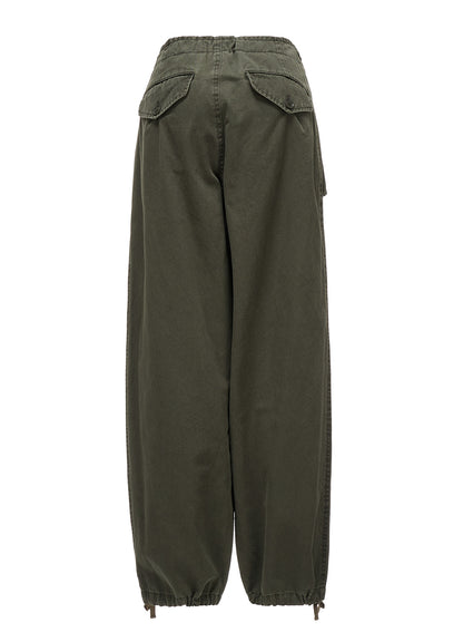 COTTON CHINO CLOTH STRING PANTS