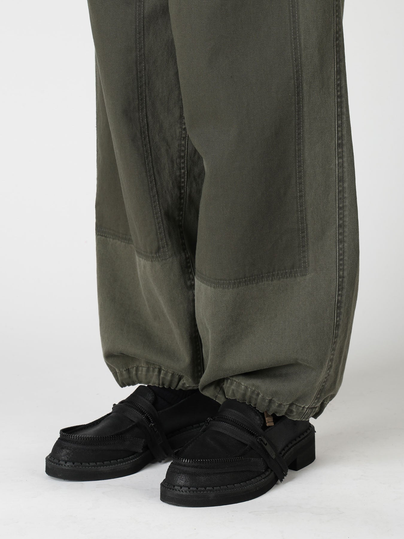 COTTON CHINO CLOTH STRING PANTS