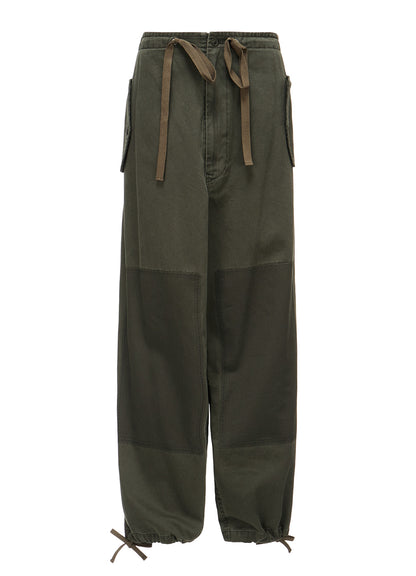 COTTON CHINO CLOTH STRING PANTS