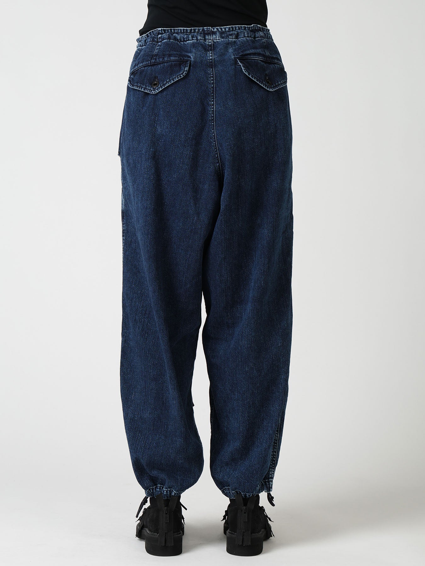 8OZ DENIM CHEMICAL WASH 4 POCKET STRING PANTS