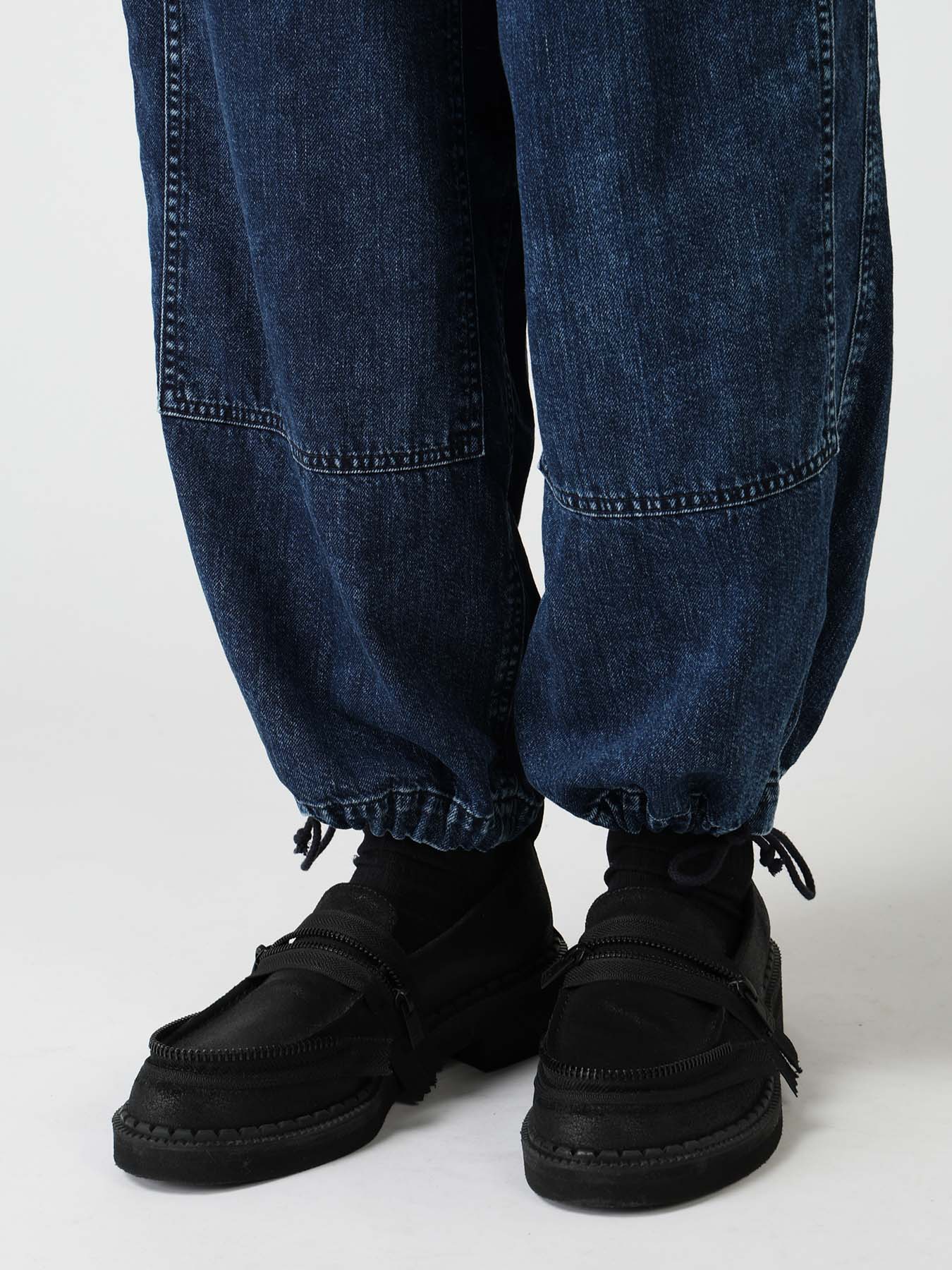 8OZ DENIM CHEMICAL WASH 4 POCKET STRING PANTS