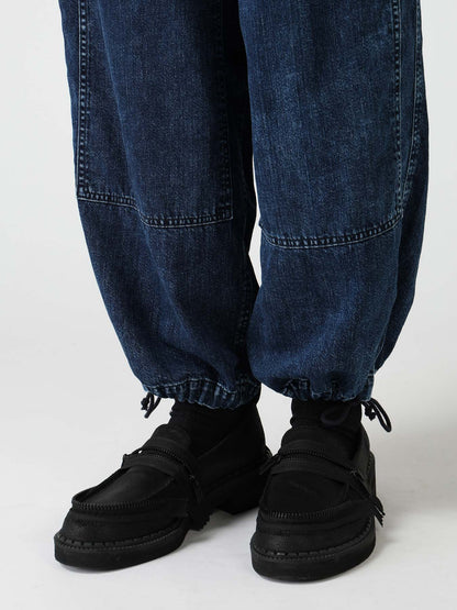 8OZ DENIM CHEMICAL WASH 4 POCKET STRING PANTS
