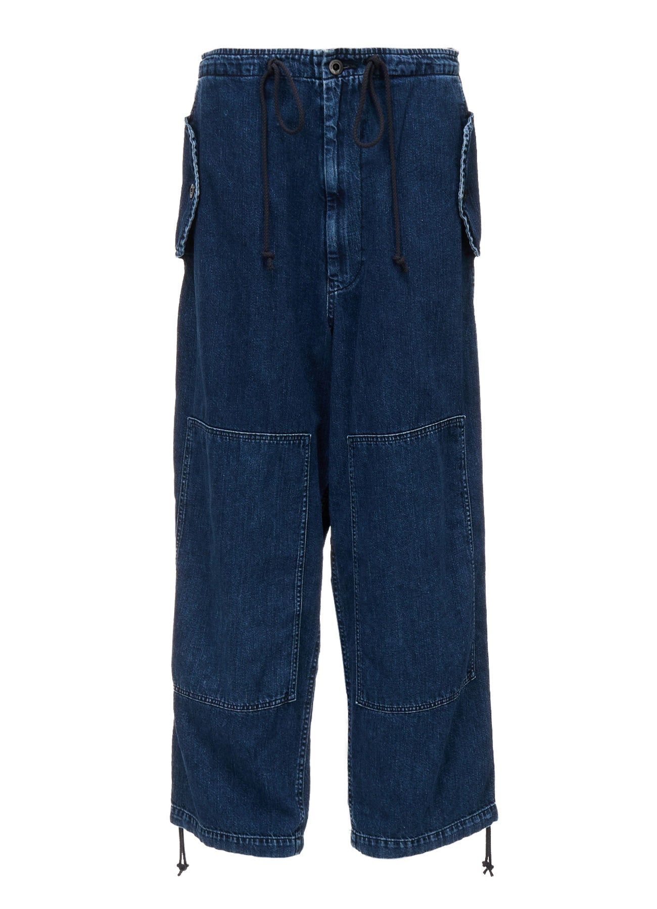 8OZ DENIM CHEMICAL WASH 4 POCKET STRING PANTS