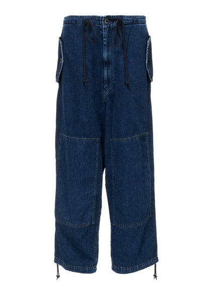 8OZ DENIM CHEMICAL WASH 4 POCKET STRING PANTS