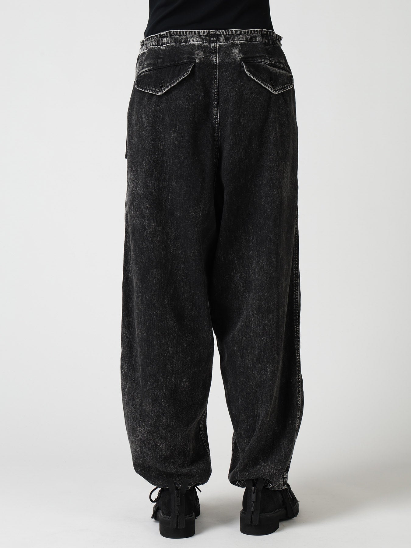 8OZ DENIM CHEMICAL WASH 4 POCKET STRING PANTS