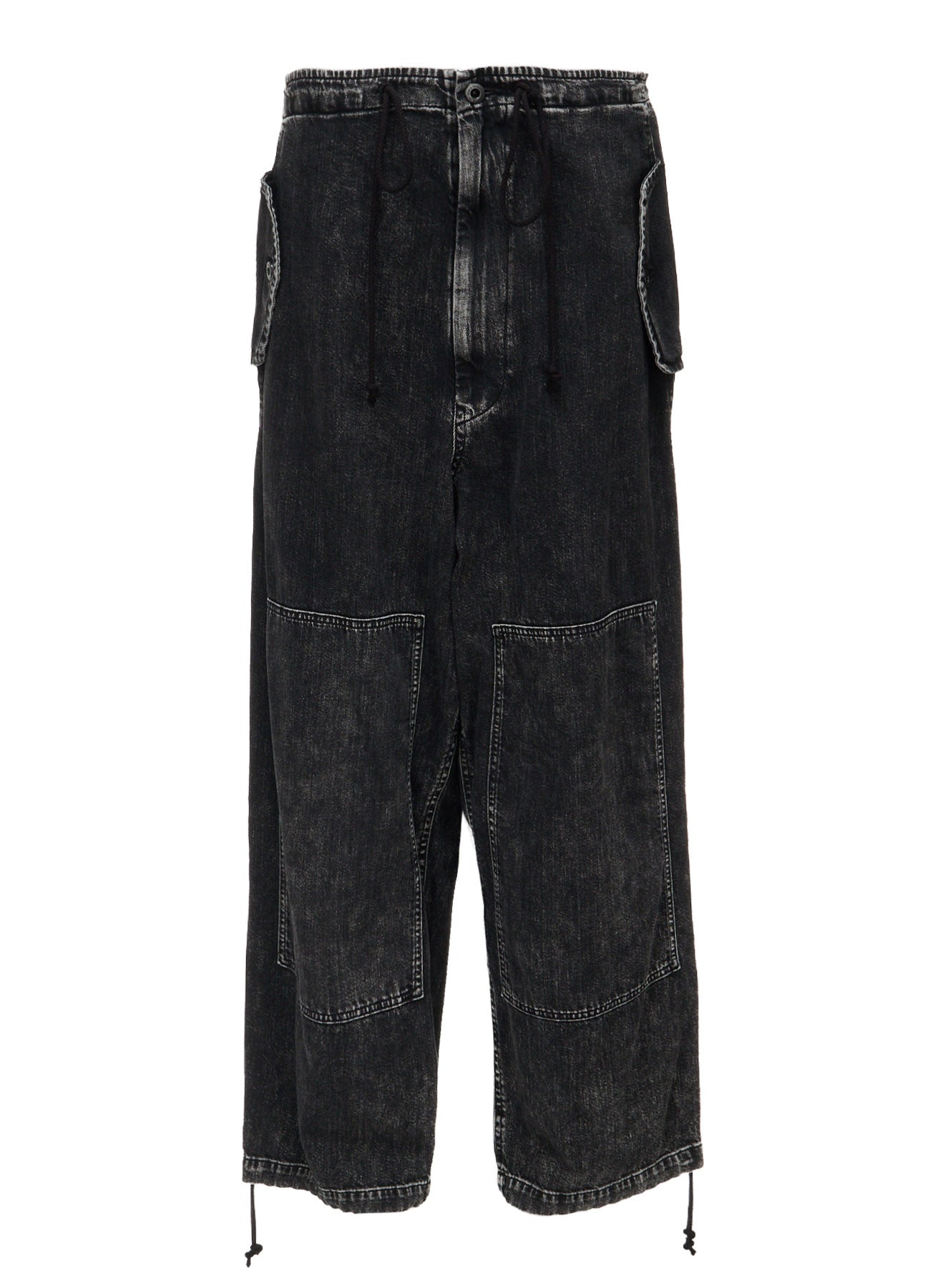 8OZ DENIM CHEMICAL WASH 4 POCKET STRING PANTS