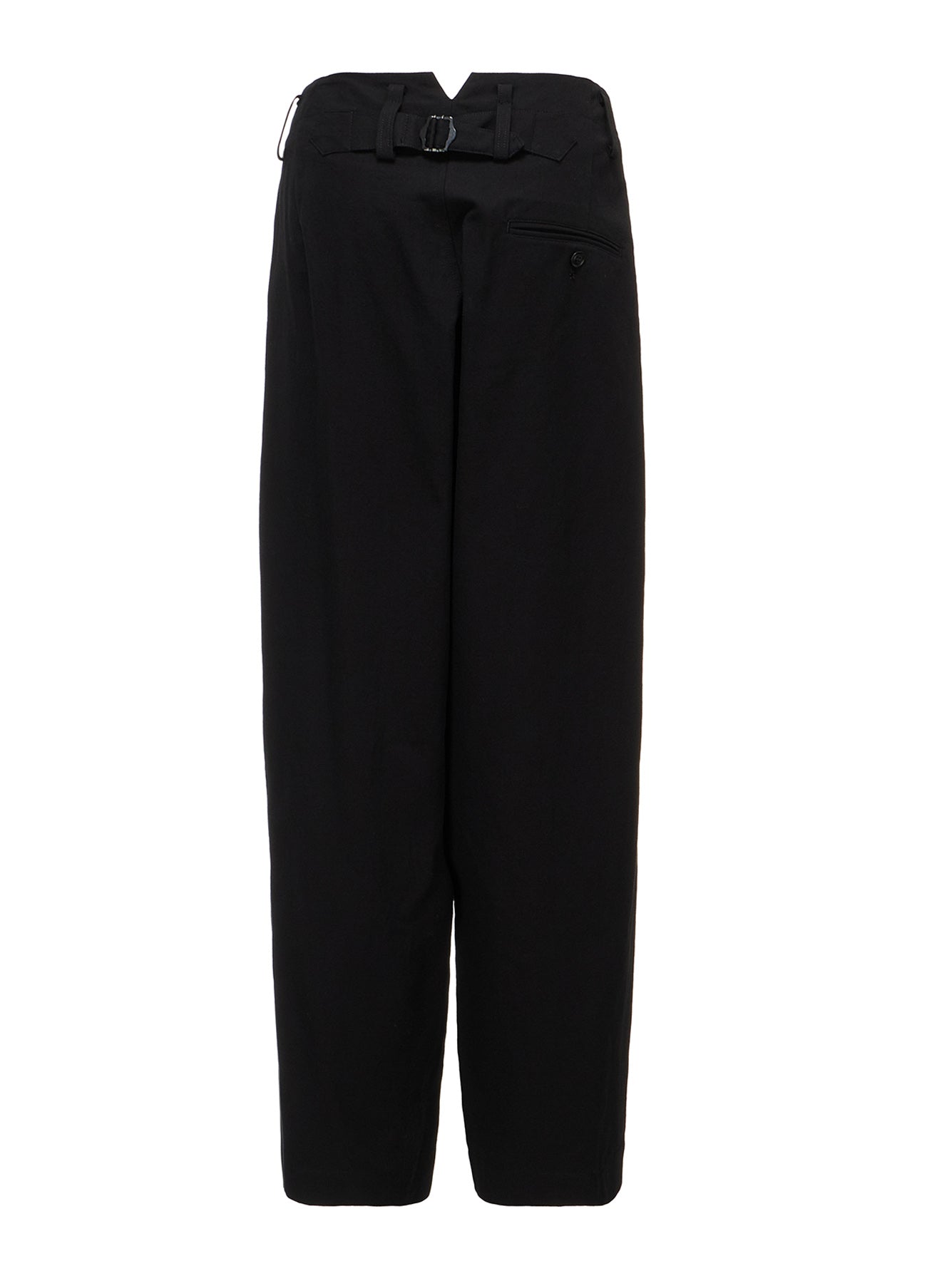 COTTON TWILL 2-TUCK WIDE PANTS