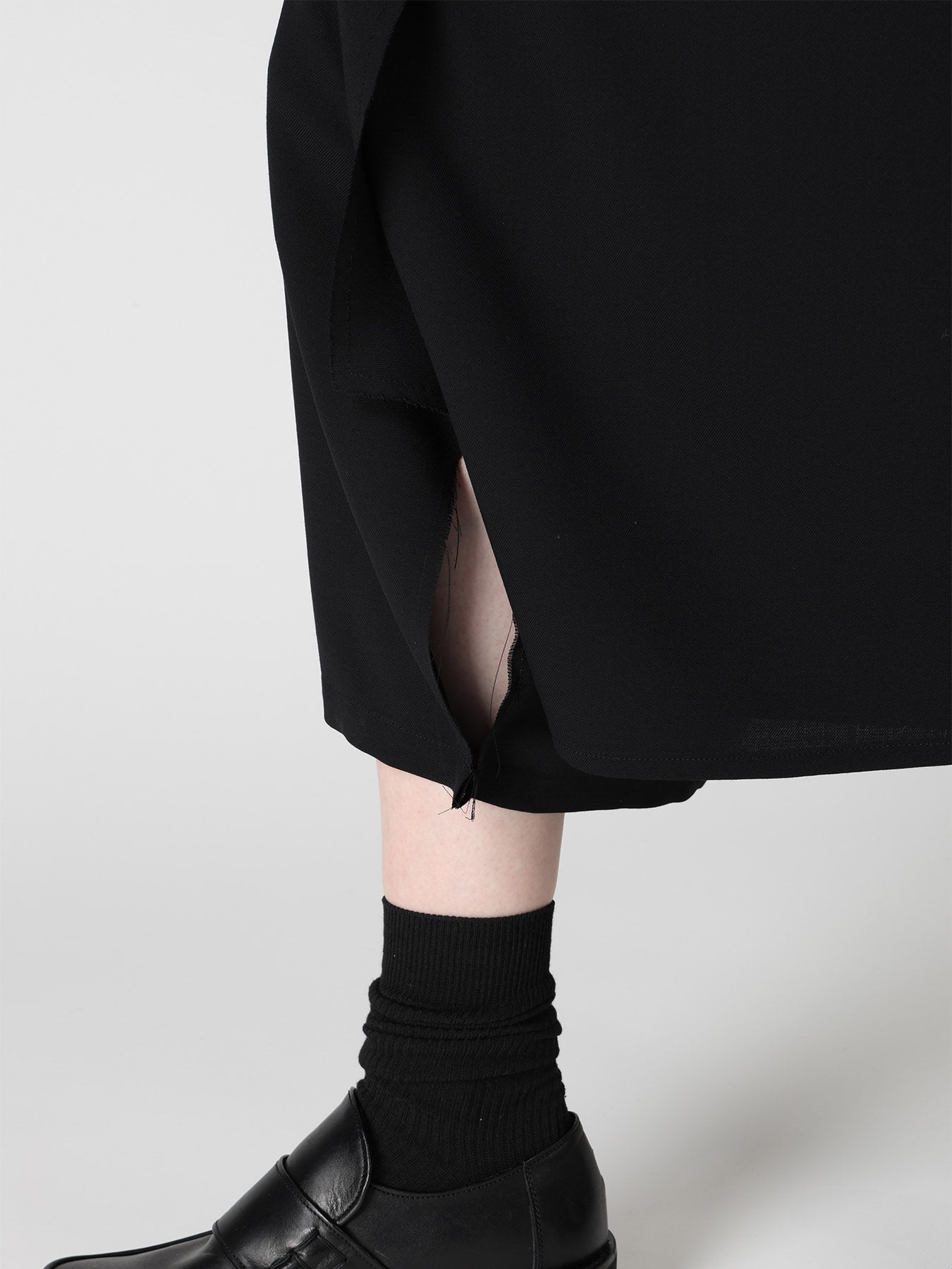 WOOL SERGE DRAPE FLARE PANTS – THE SHOP YOHJI YAMAMOTO