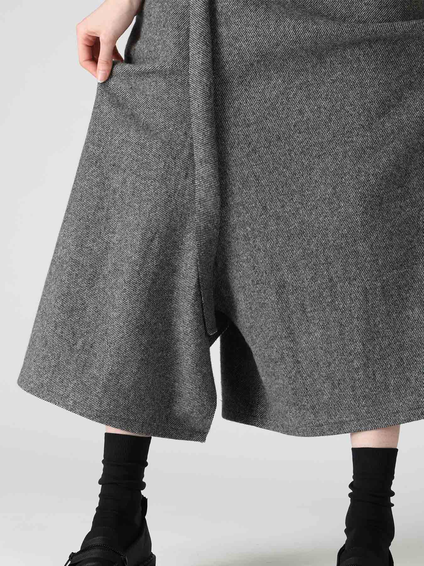 TWILL FLANNEL DRAPE FLARE PANTS – THE SHOP YOHJI YAMAMOTO