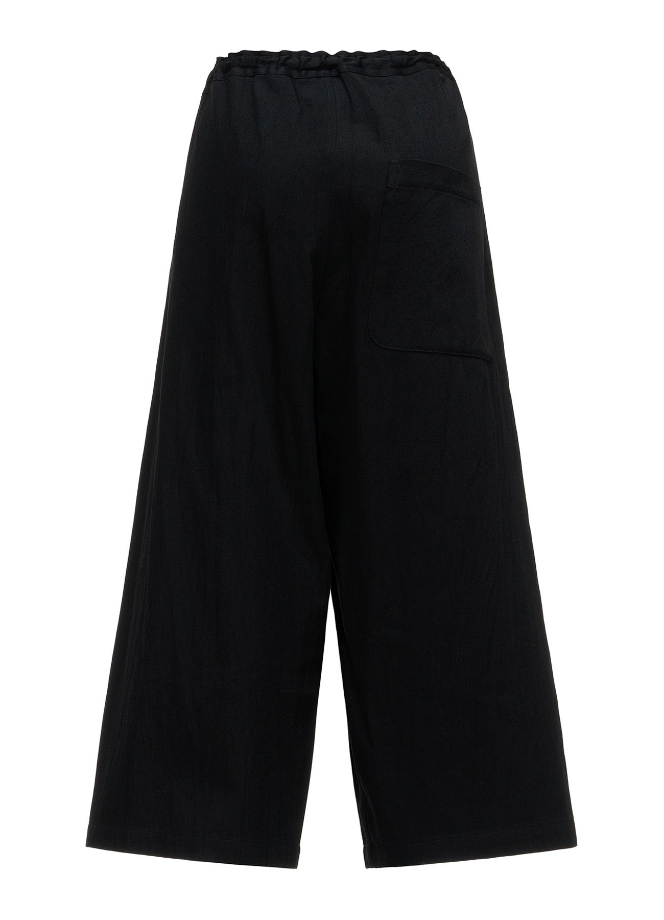 8OZ DENIM WASH FRONT TUCK WIDE PANTS