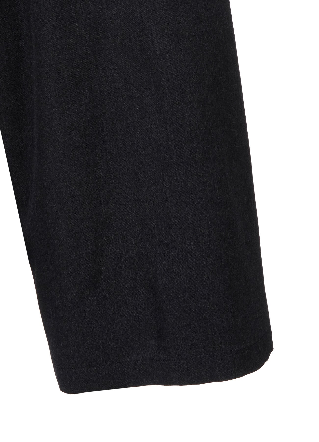 WOOL GABARDINE FRONT TUCK WIDE PANTS