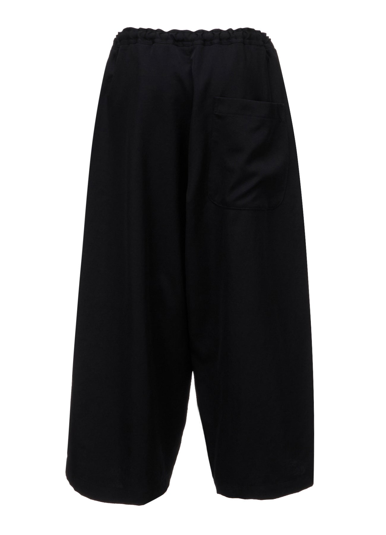 WOOL GABARDINE FRONT TUCK WIDE PANTS