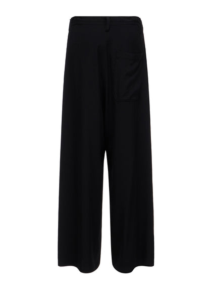 TA/PE CREPE DE CHINE LONG STRAIGHT PANTS