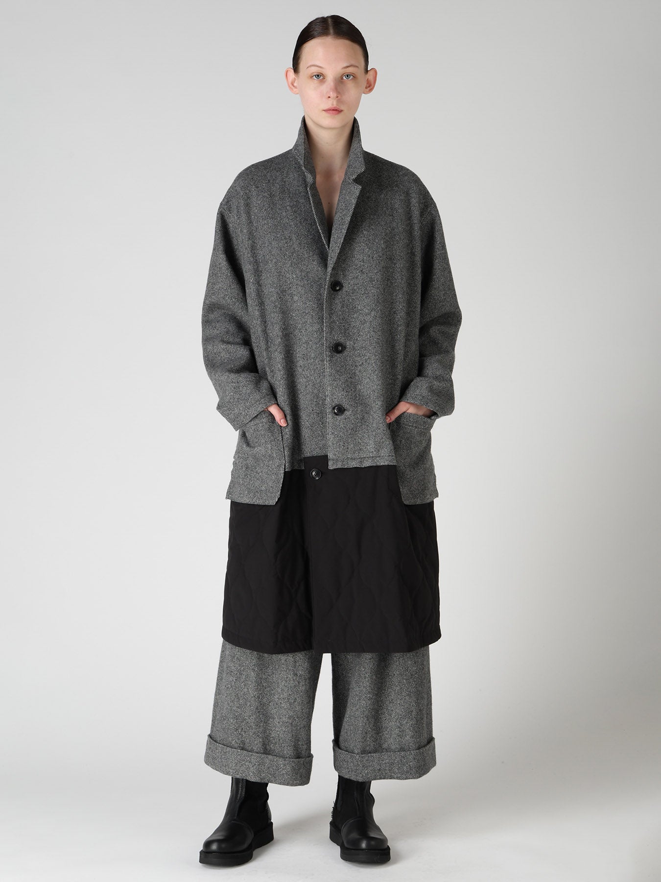 TWILL FLANNEL FRONT CUFFED PANTS – THE SHOP YOHJI YAMAMOTO