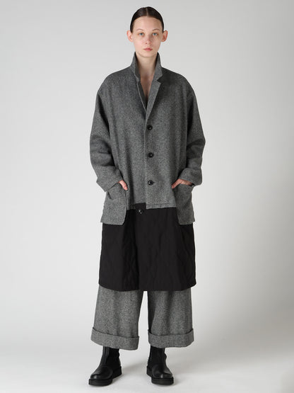 TWILL FLANNEL FRONT CUFFED PANTS