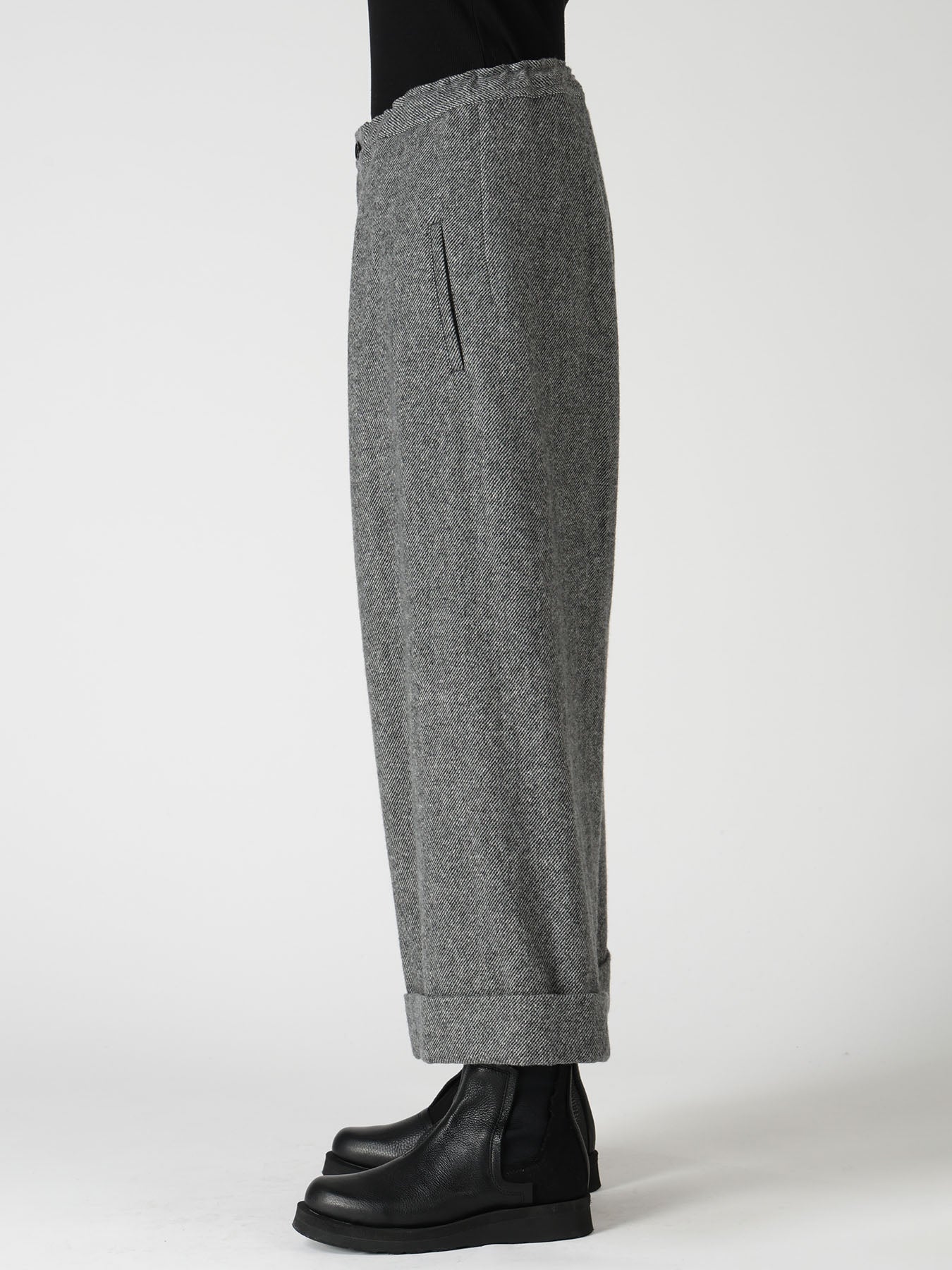 TWILL FLANNEL FRONT CUFFED PANTS – THE SHOP YOHJI YAMAMOTO