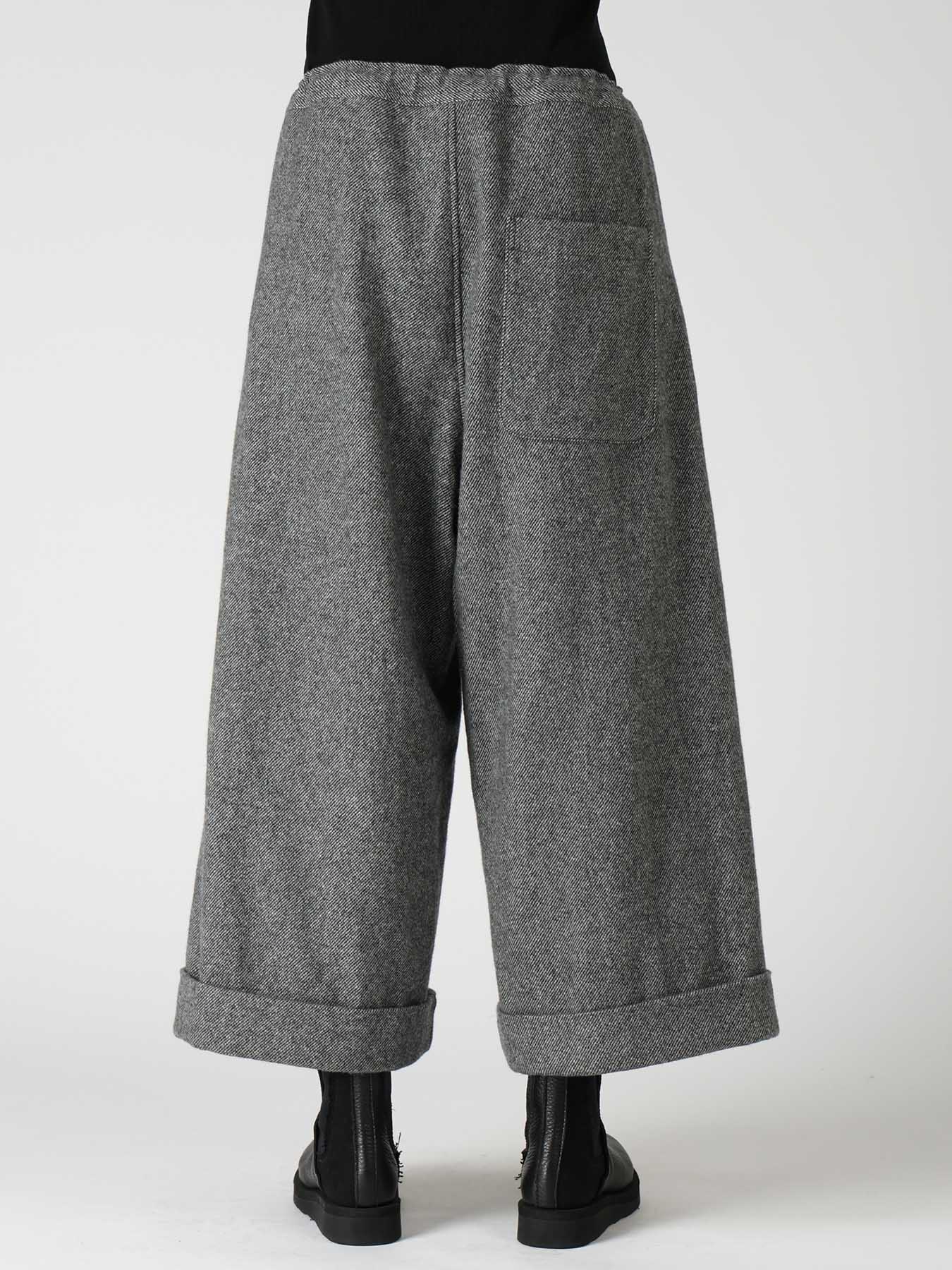 TWILL FLANNEL FRONT CUFFED PANTS – THE SHOP YOHJI YAMAMOTO
