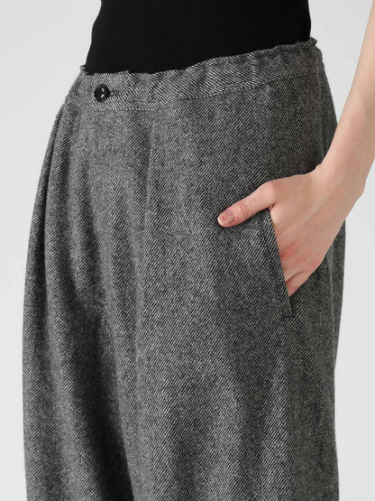 TWILL FLANNEL FRONT CUFFED PANTS