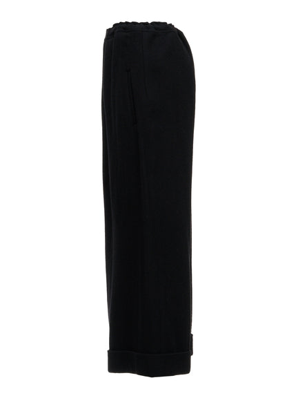 TWILL FLANNEL FRONT CUFFED PANTS