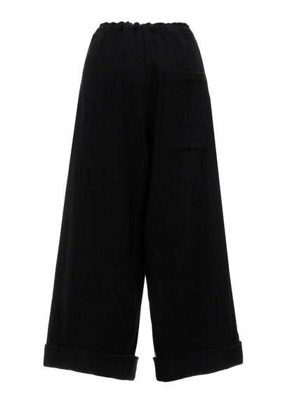 TWILL FLANNEL FRONT CUFFED PANTS