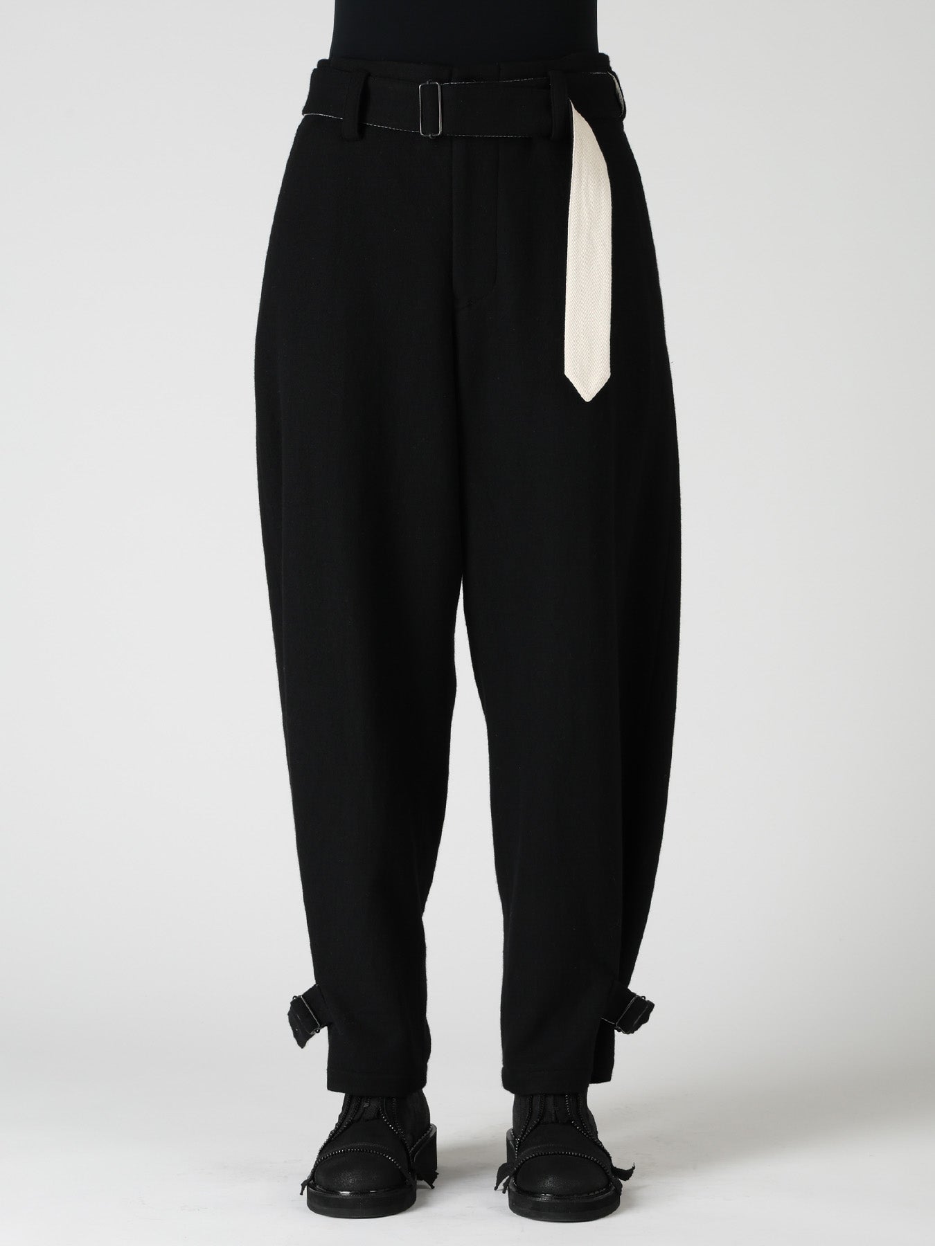 TWILL FLANNEL BELTED PANTS – THE SHOP YOHJI YAMAMOTO