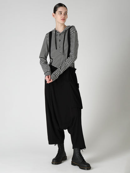 VISCOSE/TRIACETATE BLEND SAROUEL PANTS
